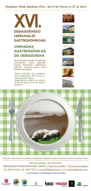 Jornadas Gastronómicas de Debagoiena cartel